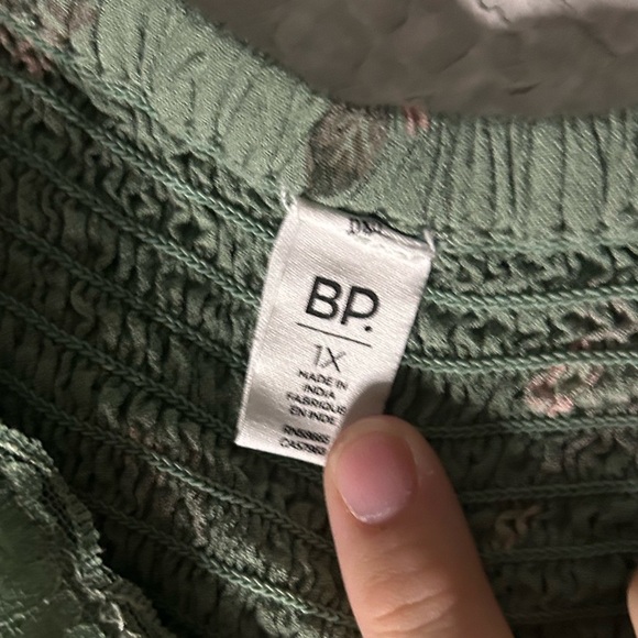 BP Lace Trim Long Sleeve Babydoll MIDI Dress 1X Floral Boho Fairy Y2K Romantic - Picture 7 of 12